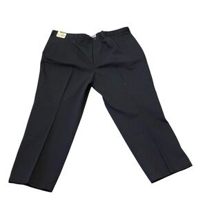 Roundtree Yorke Black Classic Fit Mens 50x28 Cotton Dress Pants New With‎ Tags